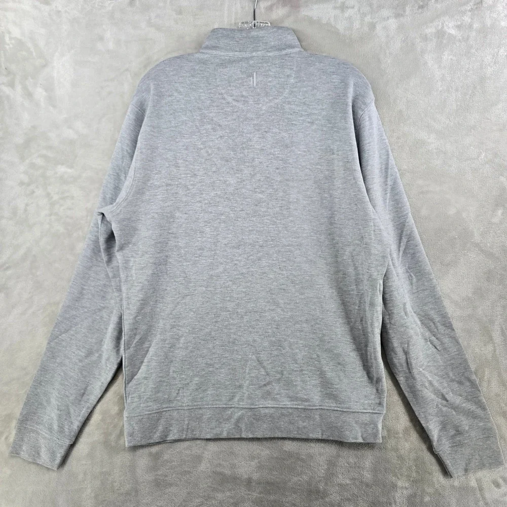 UT texas Longhorn johnnie-O Sully Light Grey Quarter Zip Pullover Mens Medium